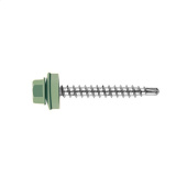 Кровельный саморез по дереву Daxmer 4,8x50 RAL 6005 (150 шт) сверло №1