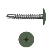 Саморез с прессшайбой по металлу 4,2x25 RAL 6020 (500 шт)
