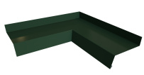 Угол отлива 100 внутренний Grand Line с покрытием GreenCoat Pural Matt 0,5 мм RR 11