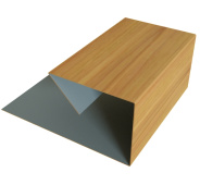 Планка П-образная завершающая сложная 20x30 Grand Line с покрытием Print Premium 0,45 мм Cherry Wood Fresh TwinColor