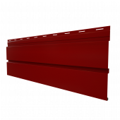 Металлический сайдинг Grand Line Квадро брус RAL 3005 с покрытием Drap 0.45 мм