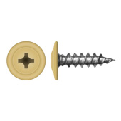 Саморез с прессшайбой по дереву 4,2x19 RAL 1002 (1000 шт)