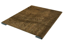 Планка стыковочная простая Grand Line с покрытием Print Elite 0,45 мм Antique Wood TwinColor