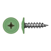 Саморез с прессшайбой по дереву 4,2x19 RAL 6018 (1000 шт)