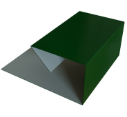 Планка П-образная завершающая сложная 20x30 Grand Line с покрытием Drap TX 0,45 мм RAL 6005