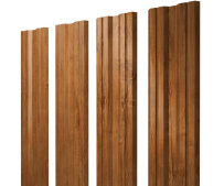Штакетник Grand Line Twin с покрытием Print Elite 0,45 мм Golden Wood