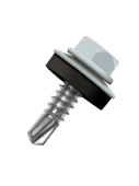 Кровельный саморез по металлу Daxmer 4,8x19 RAL 7040 (400 шт) сверло №2