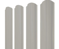 Штакетник фигурный Grand Line Полукруглый Slim с покрытием Satin 0,5 мм RAL 9006