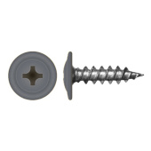 Саморез с прессшайбой по дереву 4,2x19 RAL 7024 (1000 шт)