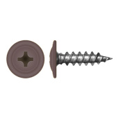 Саморез с прессшайбой по дереву 4,2x19 RAL 8019 (1000 шт)