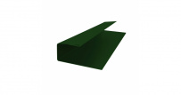 J-Профиль 12мм 0,5 Velur без плёнки RAL 6020