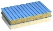 Сэндвич-панель стеновая минплита металл 0,5/0,5мм толщина 50мм