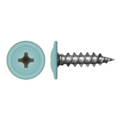 Саморез с прессшайбой по дереву 4,2x19 RAL 6034 (1000 шт)