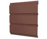 Металлический софит без перфорации Grand Line с покрытием Satin Matt TX 0,5 мм RAL 3005