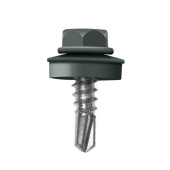 Кровельный саморез по дереву Daxmer 4,8x29 RAL 7043 (250 шт) сверло №1