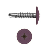 Саморез с прессшайбой по металлу 4,2x16 RAL 4007 (1000 шт)