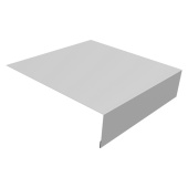 Планка околооконная простая 200x50 Grand Line с покрытием Satin 0,5 мм RAL 9003