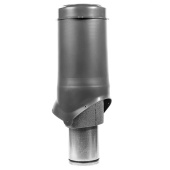 Вентиляционный выход Krovent Pipe-VT 125is диаметром 125/ИЗ/500 мм Серый