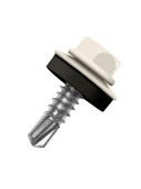 Кровельный саморез по металлу Daxmer 4,8x19 RAL 9001 (400 шт) сверло №2