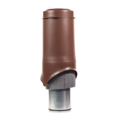 Вентиляционный выход Krovent Pipe-VT 150is диаметром 150/ИЗ/500 мм Коричневый