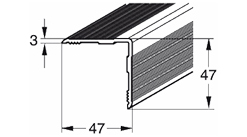 Профиль Г-образный 47х47х4000 мм алюминий Верзалит
