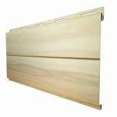 Металлический сайдинг с плёнкой Grand Line Вертикаль Line White Wood с покрытием Colority Print 0.45 мм