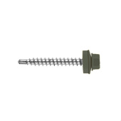 Кровельный саморез по дереву Daxmer 4,8x35 RAL 6008 (250 шт) сверло №1