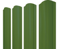 Штакетник фигурный Grand Line Круглый с покрытием Полиэстер 0,45 мм RAL 6002