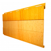 Металлический сайдинг с плёнкой Grand Line Вертикаль Prof Honey Wood с покрытием Colority Print 0.45 мм