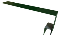 Планка околооконная сложная Блок-Хаус new 250x75x27 Grand Line с покрытием Satin 0,5 мм RAL 6005