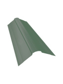 Планка фигурного конька 150x150 Grand Line с покрытием Полиэстер 0,45 мм RAL 6002