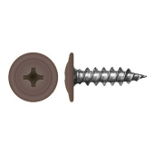 Саморез с прессшайбой по дереву 4,2x19 RAL 8017 (1000 шт)