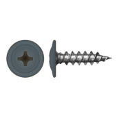Саморез с прессшайбой по дереву 4,2x19 RAL 7021 (1000 шт)