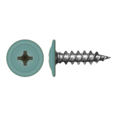 Саморез с прессшайбой по дереву 4,2x19 RAL 6033 (1000 шт)