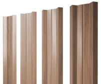 Штакетник Grand Line М-образный A с покрытием Print Elite 0,45 мм Honey Wood TwinColor