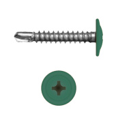 Саморез с прессшайбой по металлу 4,2x25 RAL 6029 (500 шт)