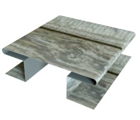 Планка H-образная стыковочная сложная Grand Line с покрытием Print Elite 0,45 мм Nordic Wood TwinColor