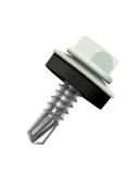 Кровельный саморез по металлу Daxmer 4,8x19 RAL 7035 (250 шт) сверло №2