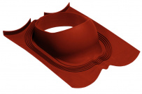 Проходной элемент Vilpe Decra 2K Красный для металлочерепицы типа Decra
