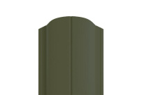 Штакетник фигурный Металл Профиль Ellipse-O 19x126 с покрытием VikingMP 0,45 мм RAL 6007