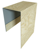 Планка П-образная Блок-Хаус new Grand Line с покрытием Print Elite 0,45 мм Golden Wood TwinColor