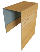 Планка П-образная Блок-Хаус new Grand Line с покрытием Print Elite 0,45 мм Cherry Wood TwinColor