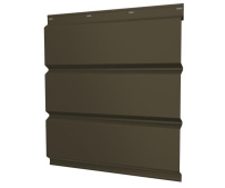 Металлический софит без перфорации Grand Line с покрытием Satin Matt 0,5 мм RAL 9005