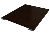 Планка стыковочная простая Grand Line с покрытием Print Elite 0,45 мм Choco Wood TwinColor