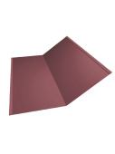 Планка нижней ендовы 300x300 Grand Line с покрытием Satin 0,5 мм RAL 3005