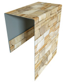 Планка П-образная Блок-Хаус new Grand Line с покрытием Print Elite 0,45 мм Sand Stone TwinColor