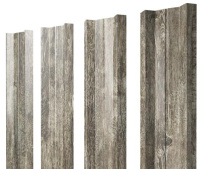 Штакетник Grand Line М-образный A с покрытием Print Elite 0,45 мм Nordic Wood TwinColor