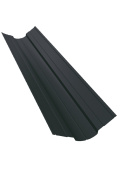 Фигурная планка верхней ендовы 100x100 Grand Line с покрытием Drap 0,45 мм RAL 7024