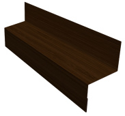 Отлив межэтажный 35 Grand Line с покрытием Print Elite 0,45 мм Choco Wood TwinColor