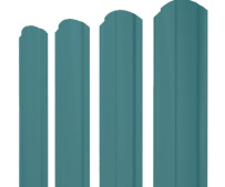 Штакетник фигурный Grand Line Полукруглый Slim с покрытием Полиэстер 0,45 мм RAL 5021